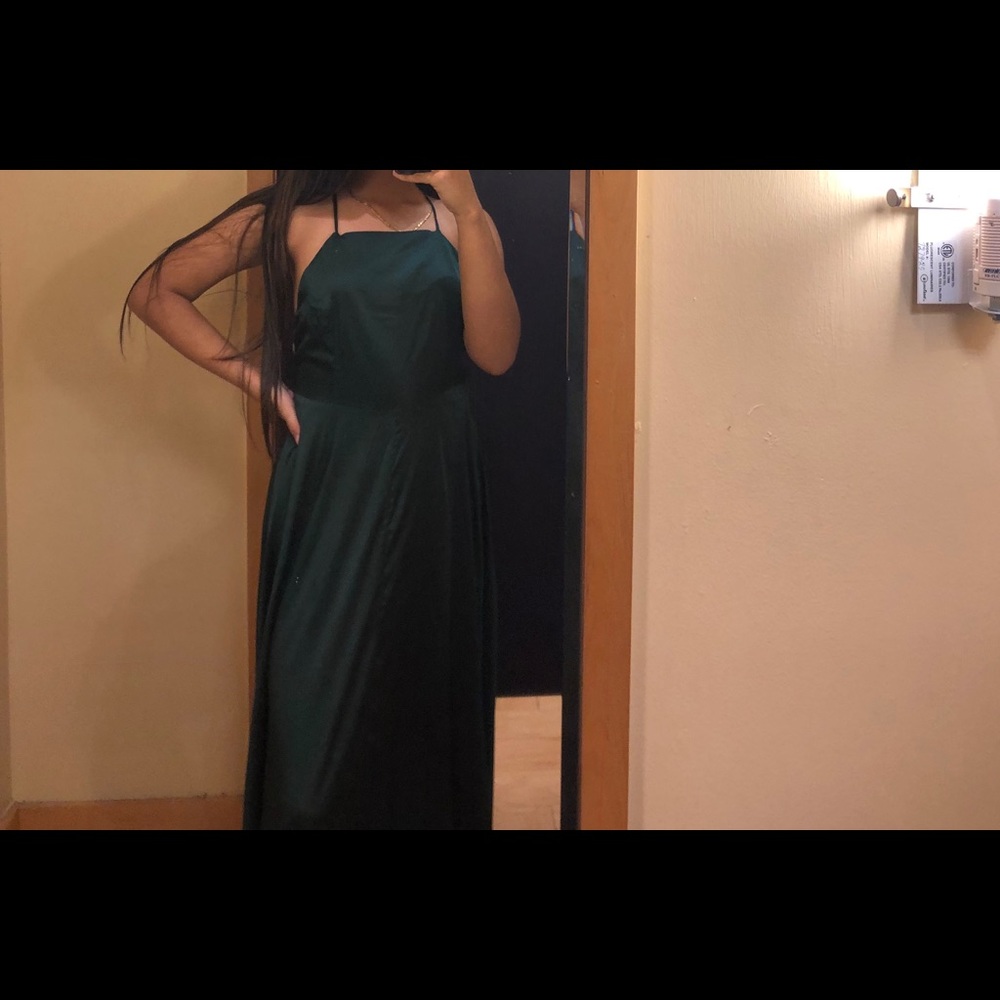 LONG Emerald Green Dress